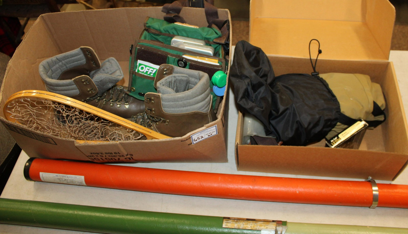 Fly Fishing Rods, Flies, Boots, etc: Fly ffishing gear, including Garcia Kingfisher, Daiwa rods, trout flies, felt bottom boots, etc