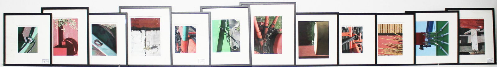 Altoon Sultan (AM 1948-) Twelve Photos: Altoon Sultan (American 1948-) Twelve giclee prints of industrial details 10 x 14" each 20 x 24" as framed.Ex Clarke Gallery