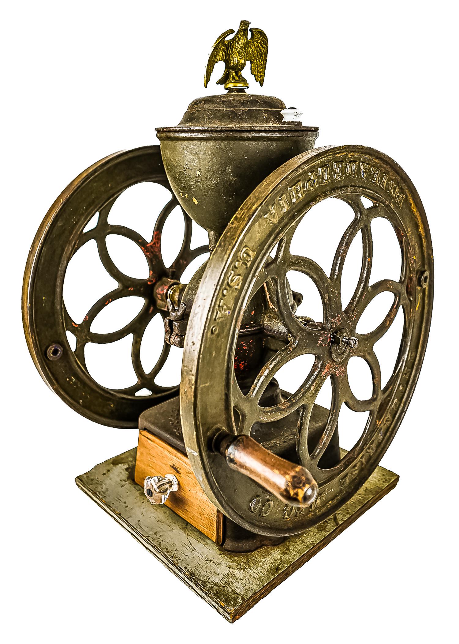 Enterprise Cast Iron Coffee Grinder with Eagle (1 of 4)