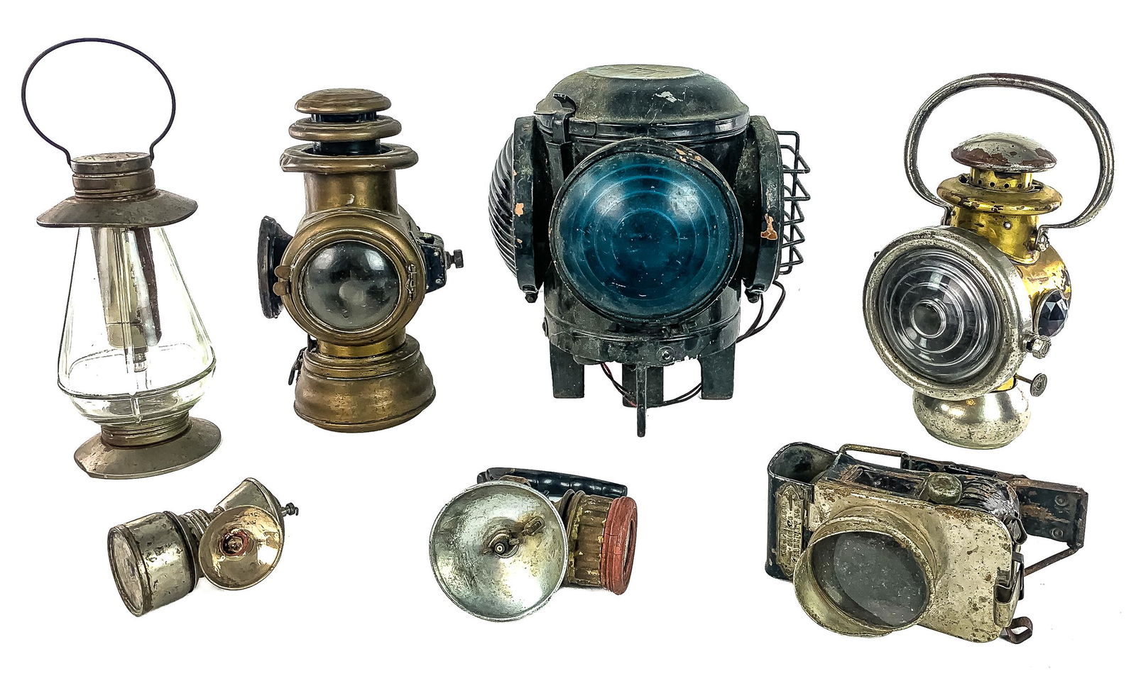 Collection of 7 Railroad and Other Lanterns (1 of 3)