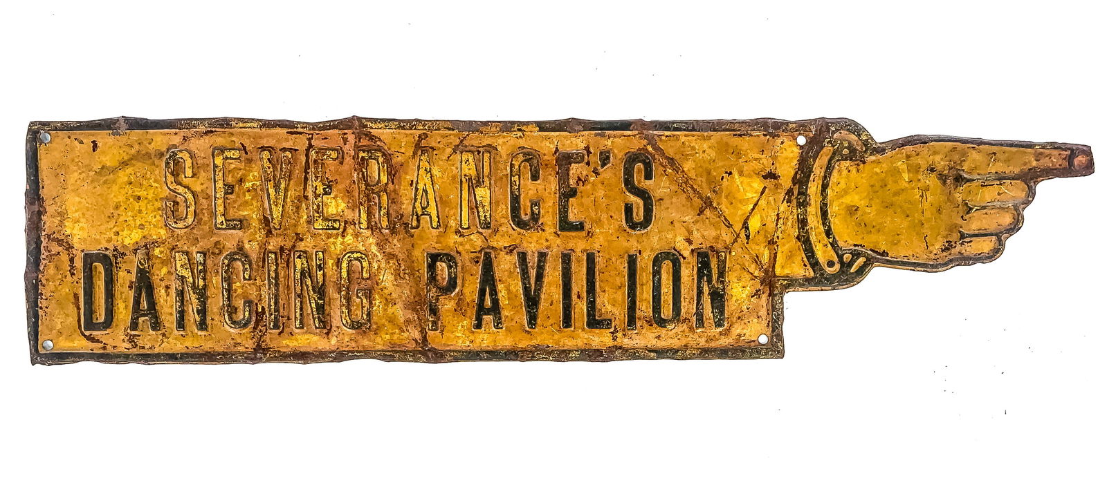 Severence's Dancing Pavilion manicule sign (1 of 2)