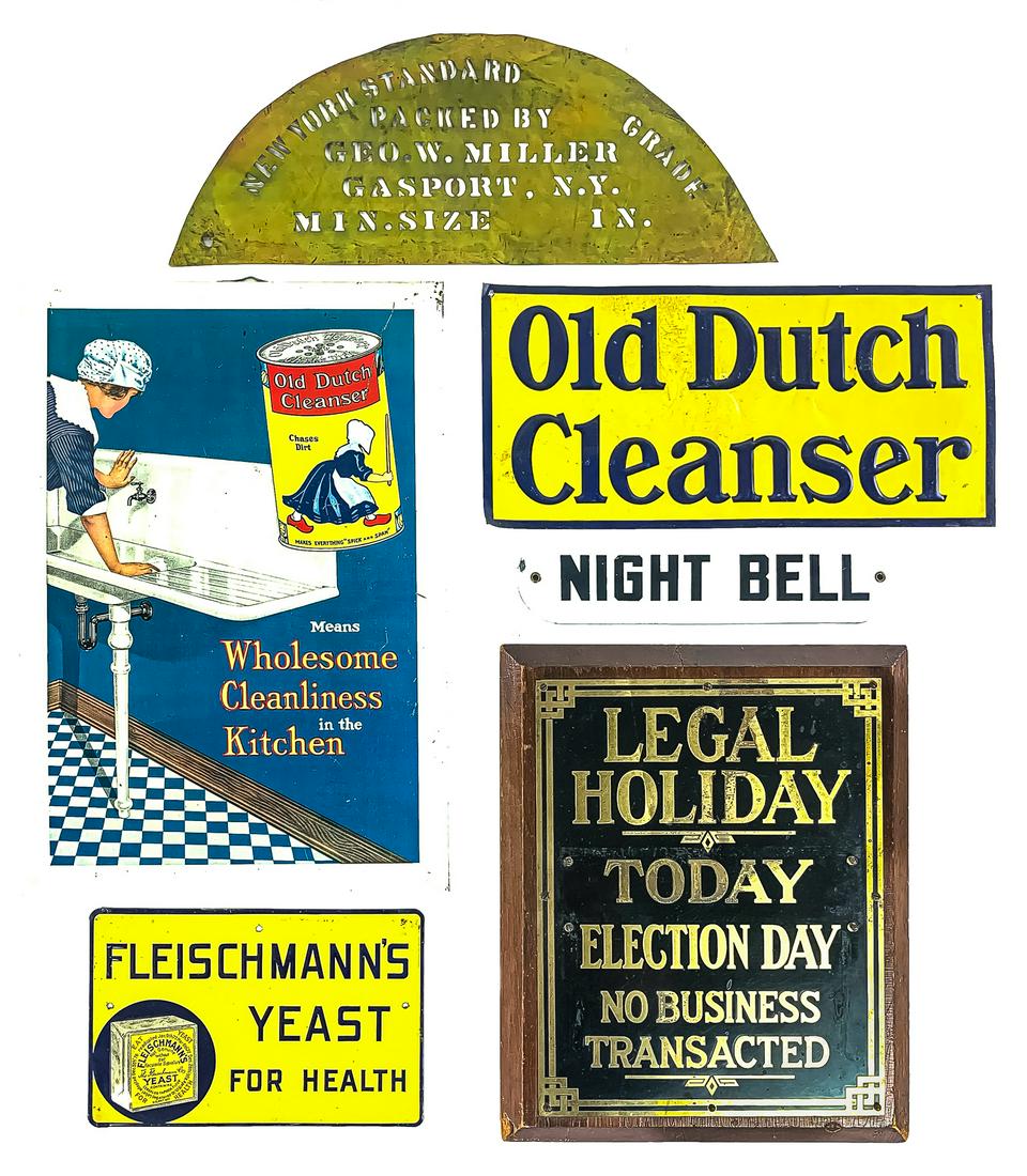 Lot of Early 20th c Advertising and Signage (1 of 1)