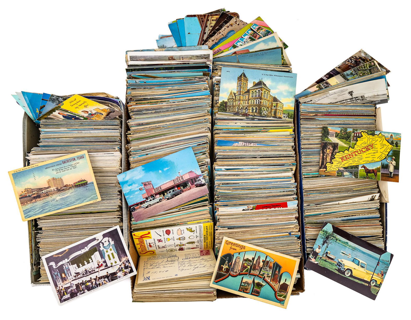 Large Collection of Mid 20th C. Postcards (1 of 1)