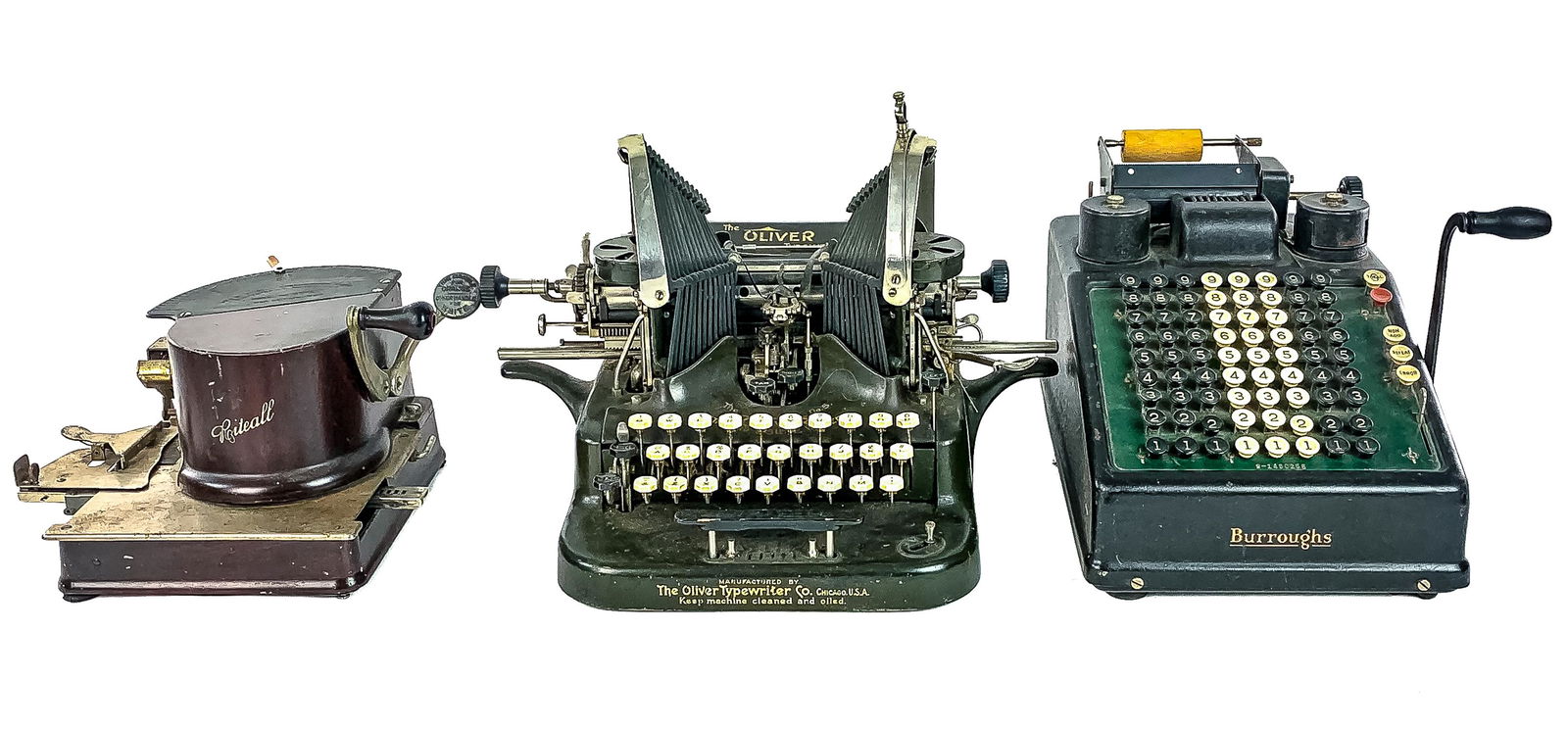 3 pcs. of Early Office Equipment, Typewriter (1 of 3)