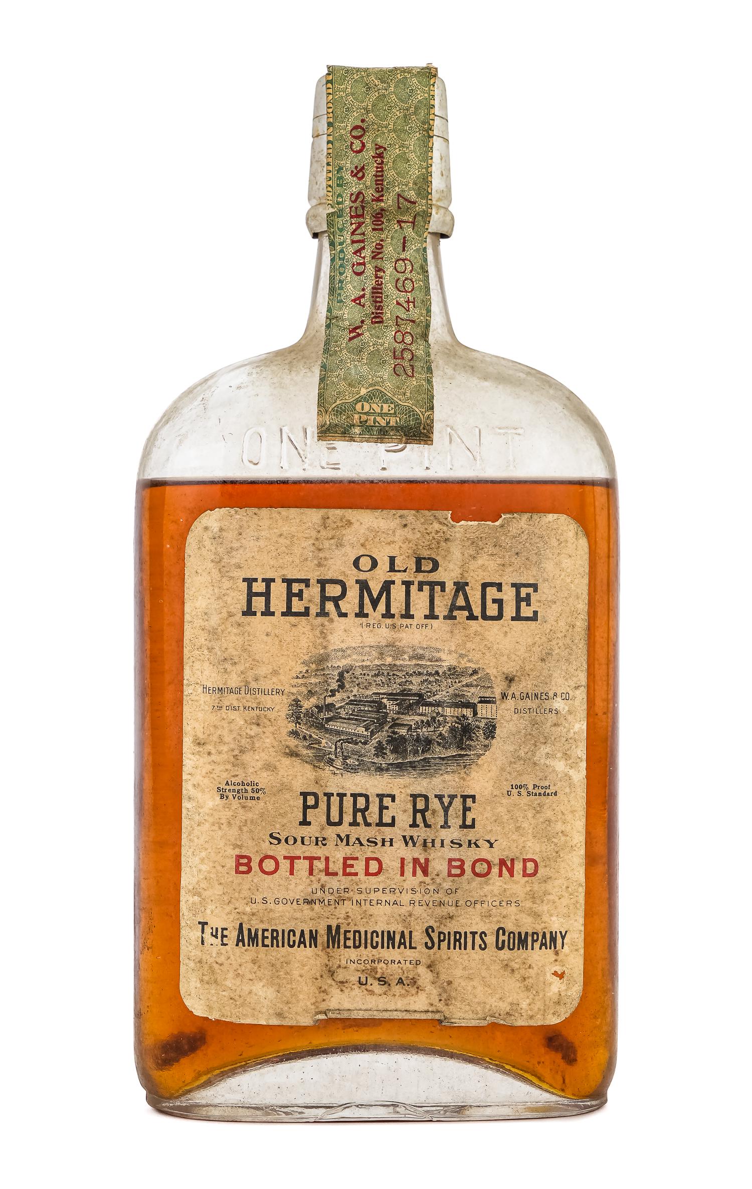 1916 Vintage Old Hermitage Pure Rye Whiskey (1 of 4)