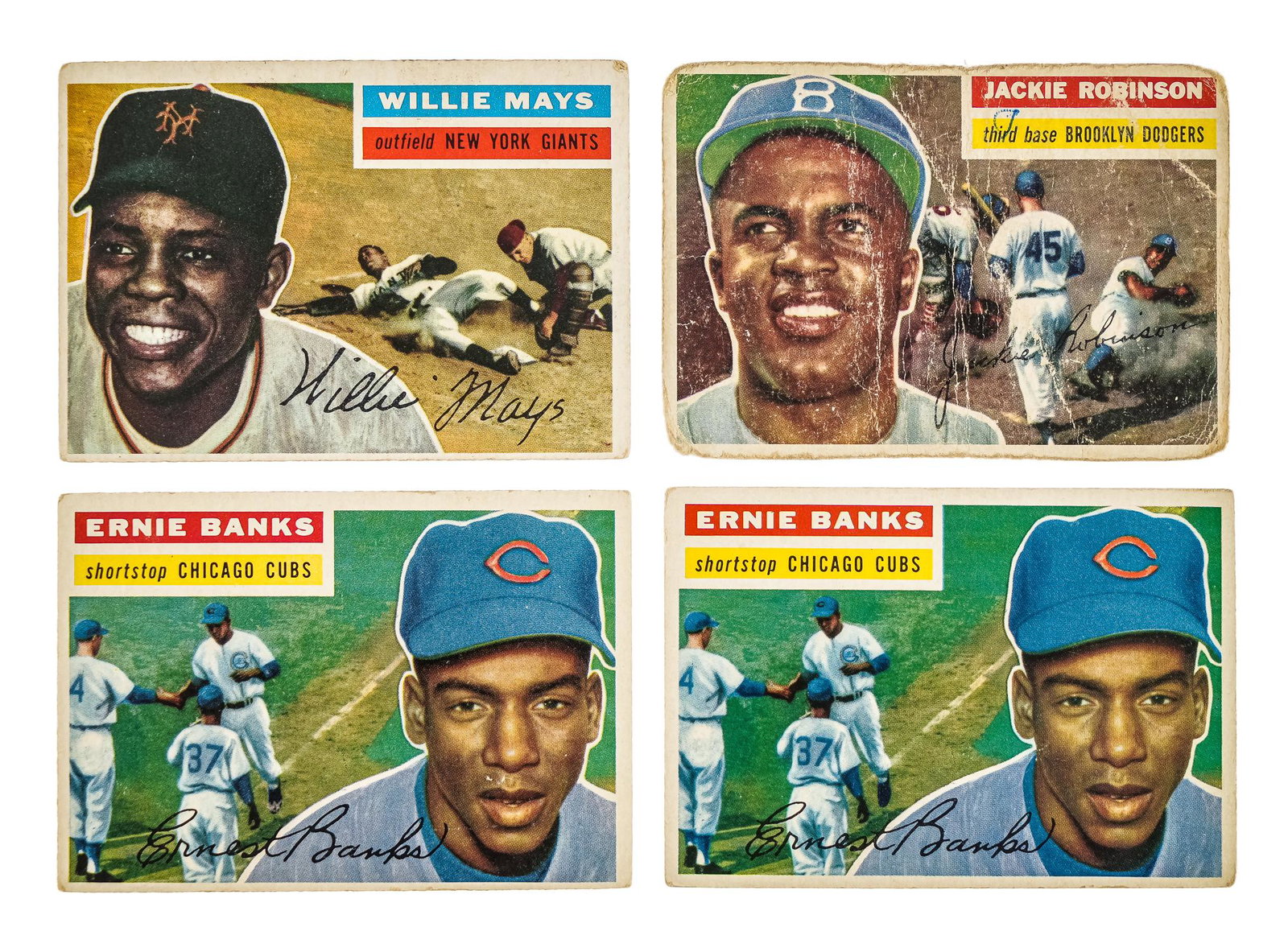 1956 Topps Banks, Mays, & Robinson (1 of 2)
