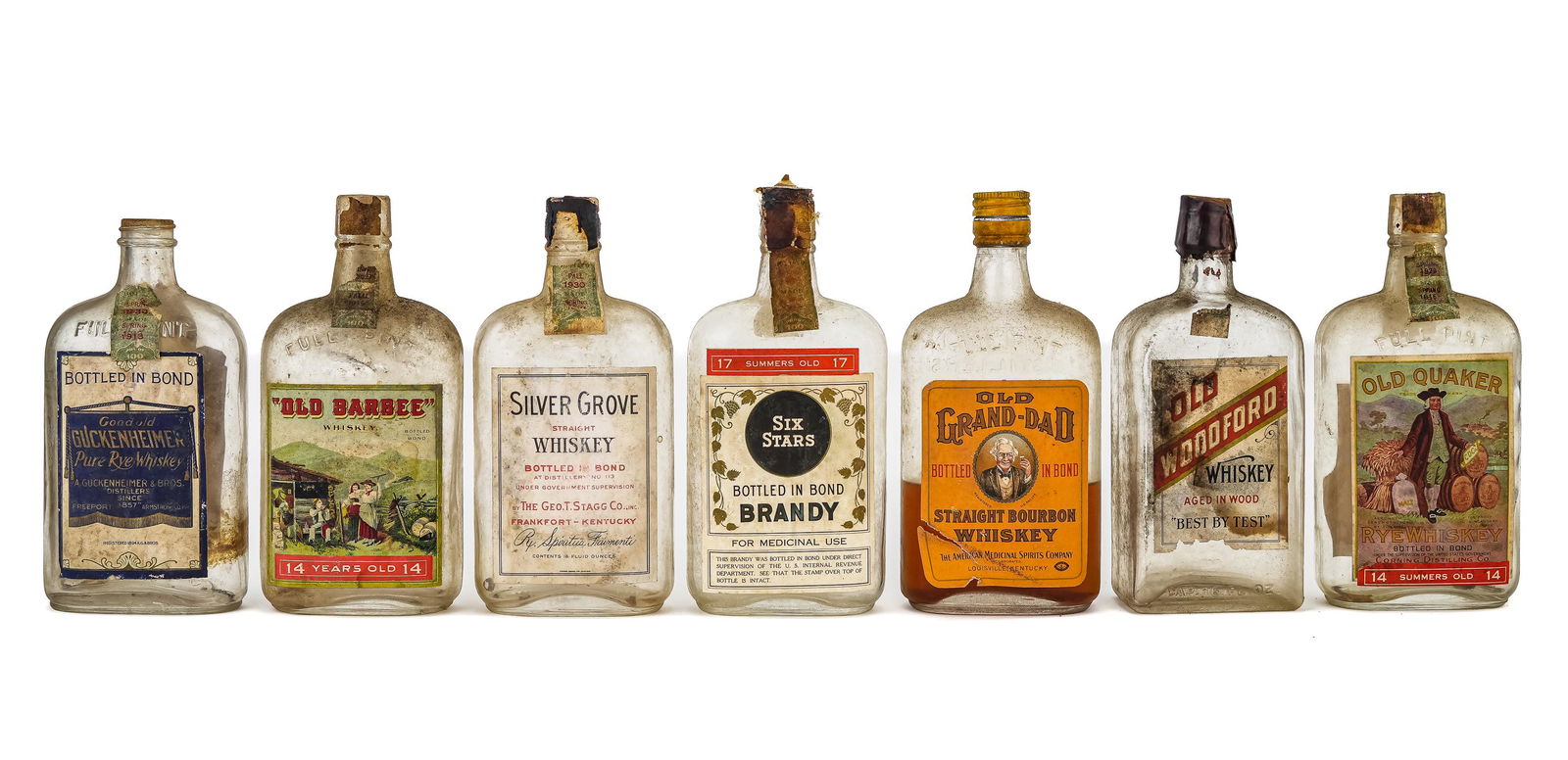 Empty Whiskey Bottles and Boxes (1 of 4)