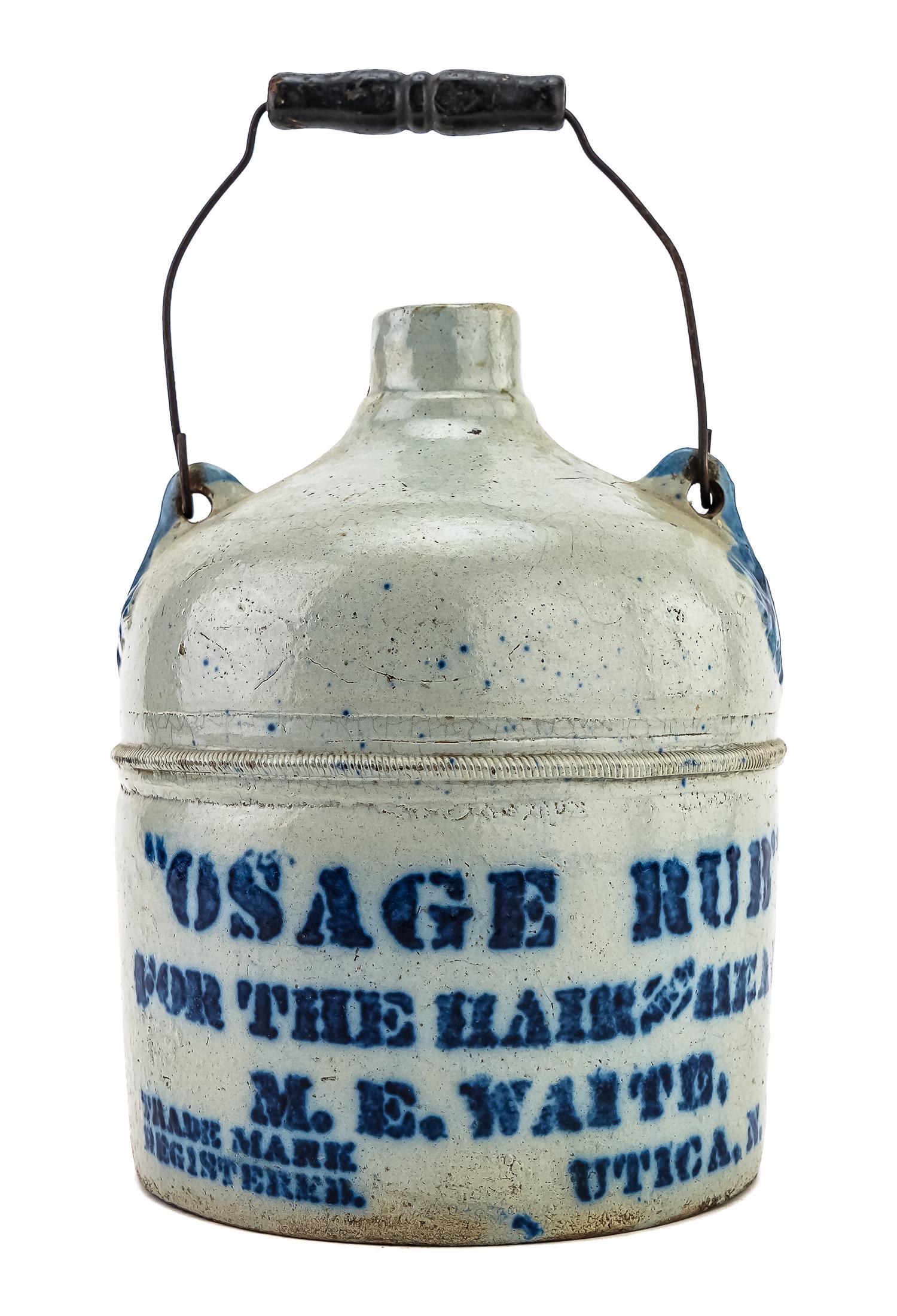 Osage Rub 19th c. Advertising Stoneware (1 of 4)