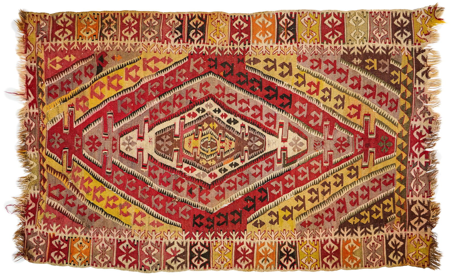 Early 20th c Flat weave Kilim Carpet (1 of 2)
