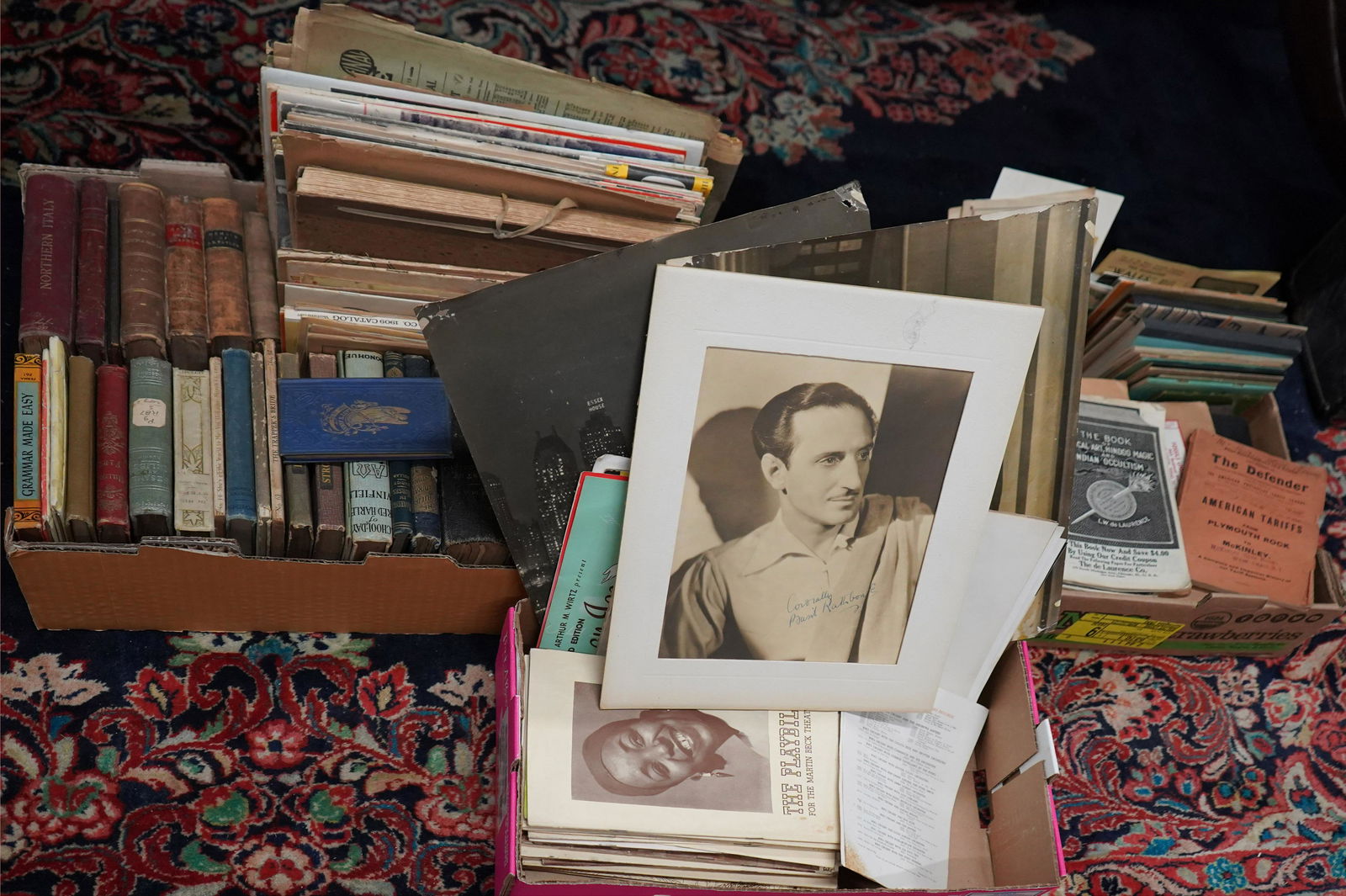 Large Lot of Estate Books, Paper, and Ephemera (1 of 4)