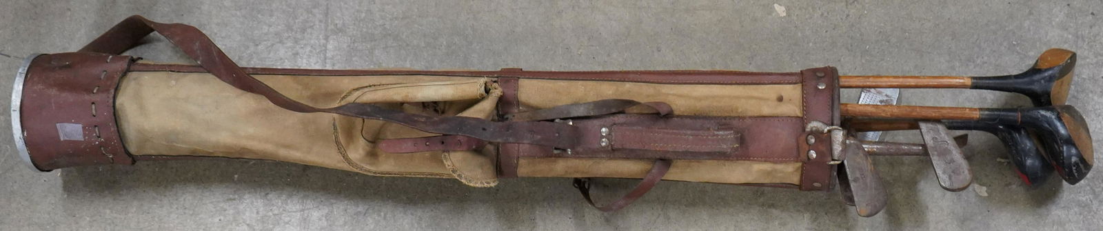 ca. 1920s Wood Shaft Lefty Golf Clubs (1 of 2)