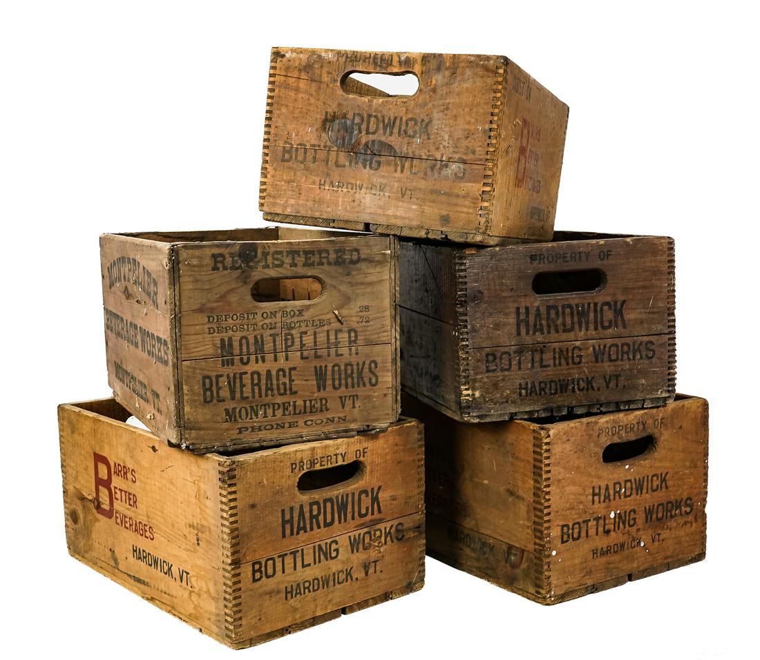 Vermont Branded Wooden Advertising Crates (1 of 3)