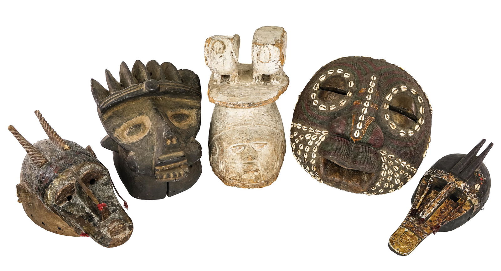 Five African Masks (1 of 3)