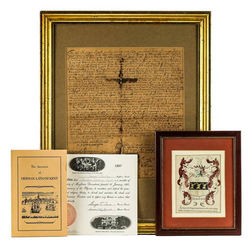 1697 Scituate, Ma Copy Of A Deed