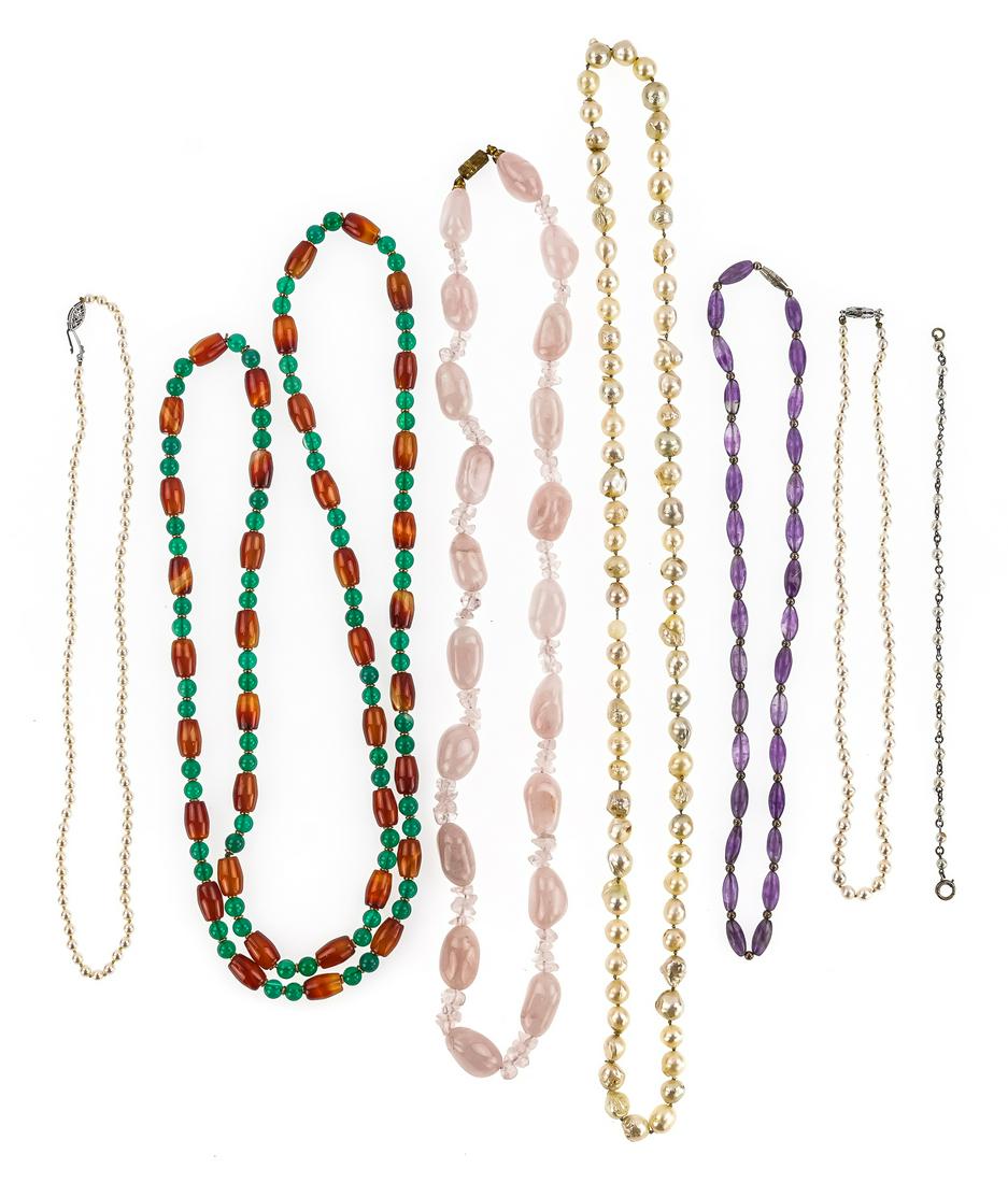 Beads & Pearl Necklaces (1 of 3)
