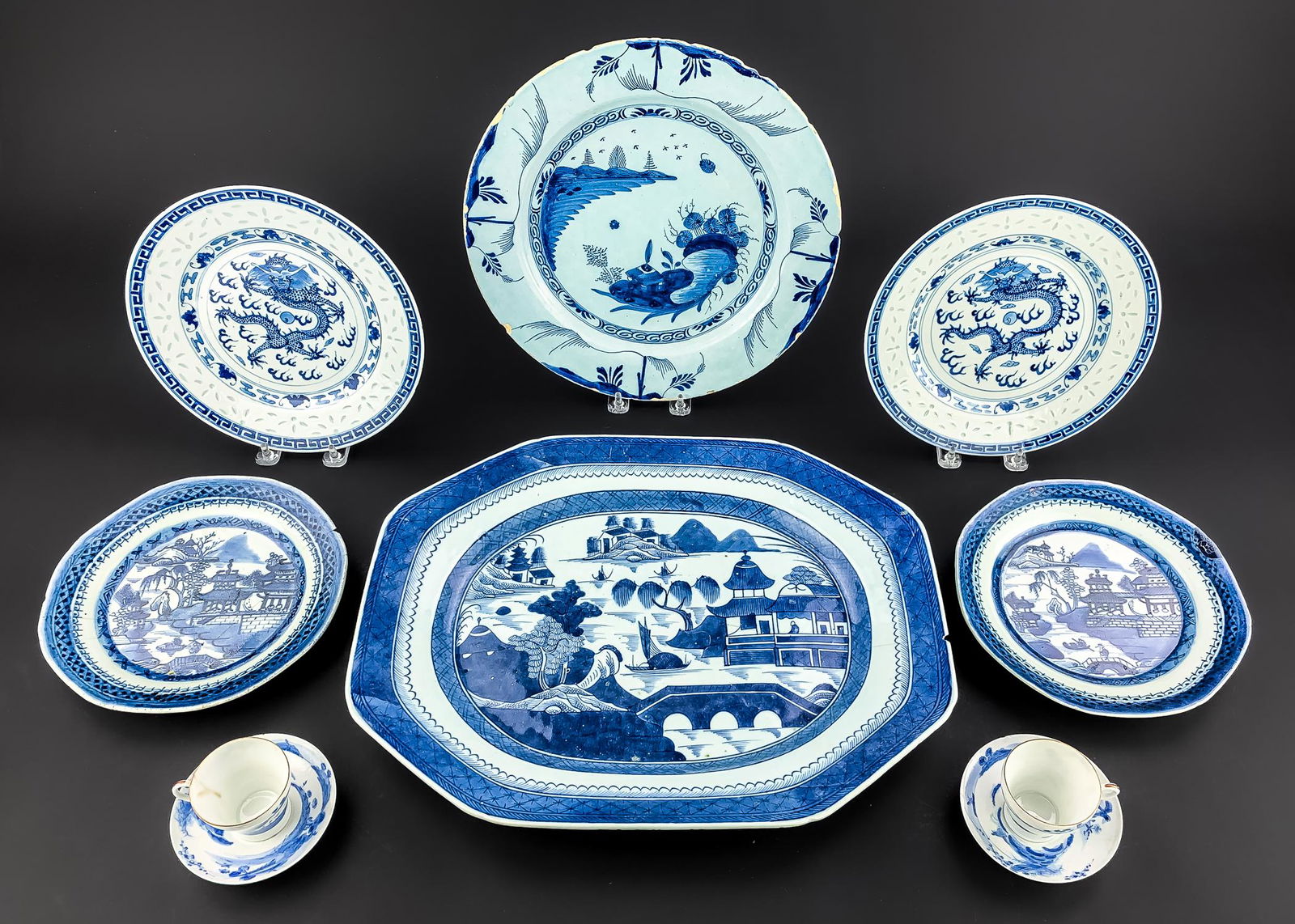 Canton, Delft, and Blue and White Porcelain (1 of 2)
