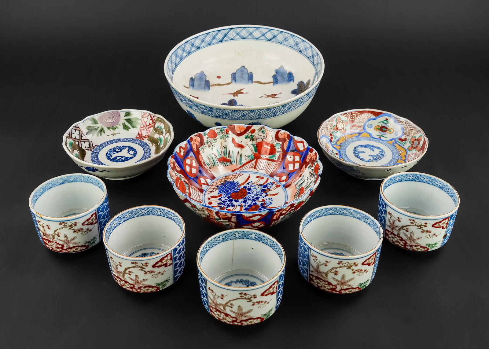 Collection of Japanese Imari Style Porcelain (1 of 2)