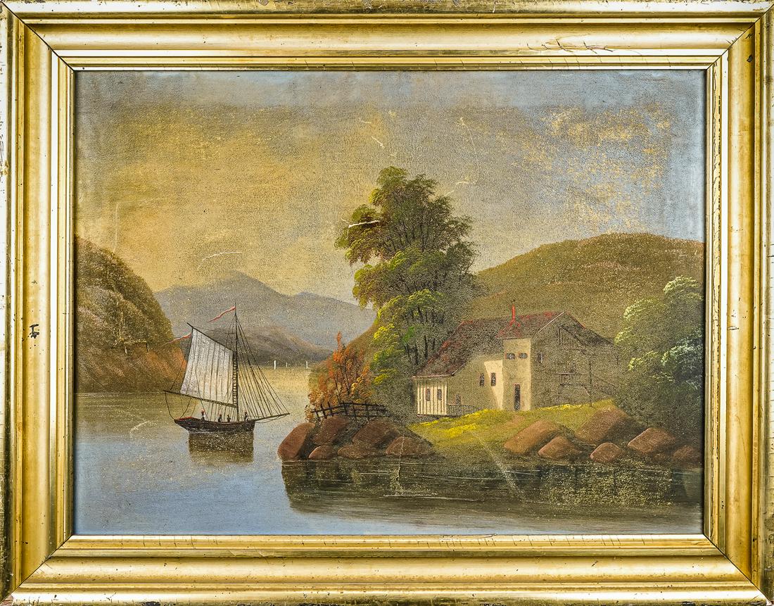 19th c Hudson River School Landscape (1 of 5)