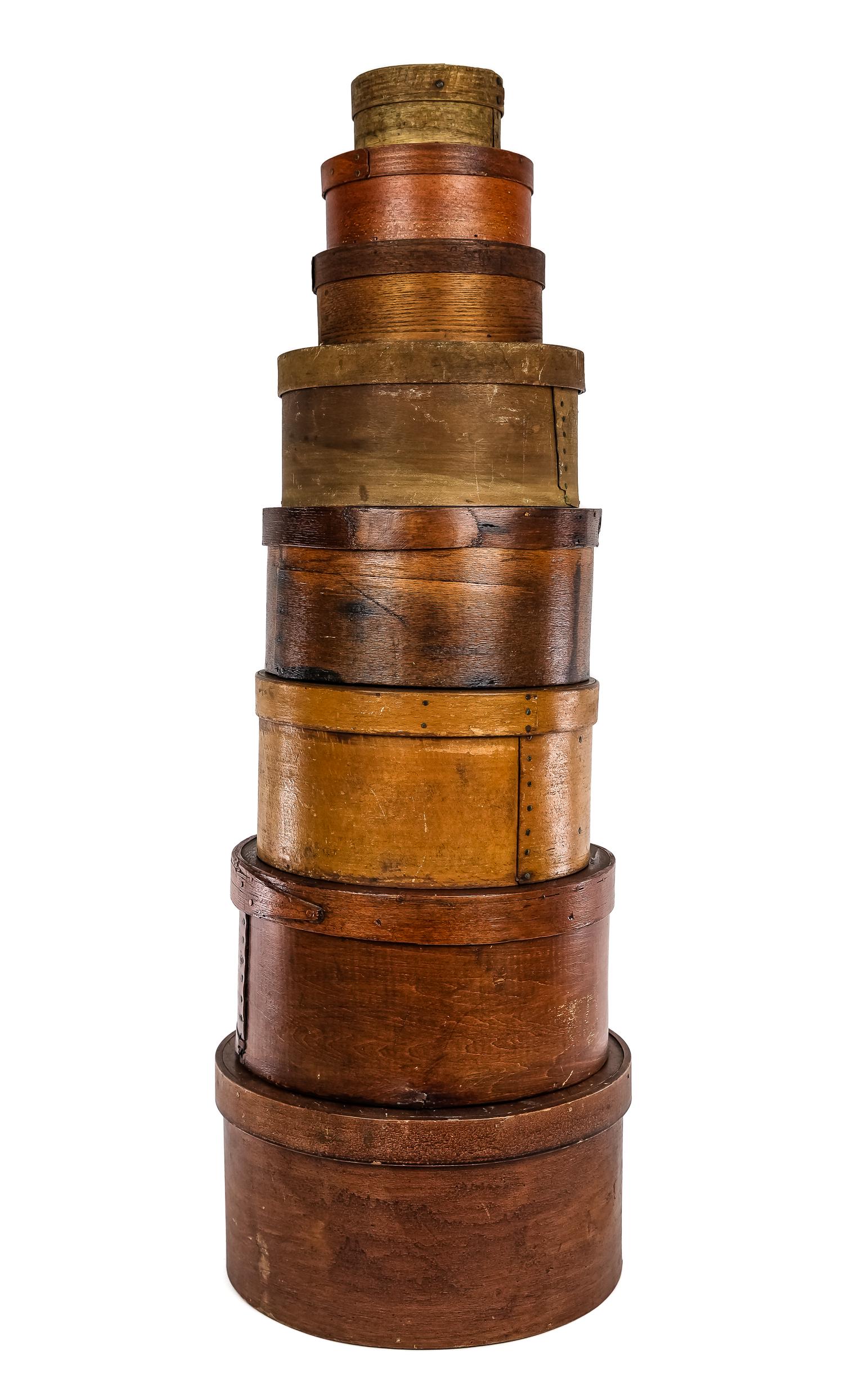 Stack of 8 Wooden Pantry Boxes (1 of 3)