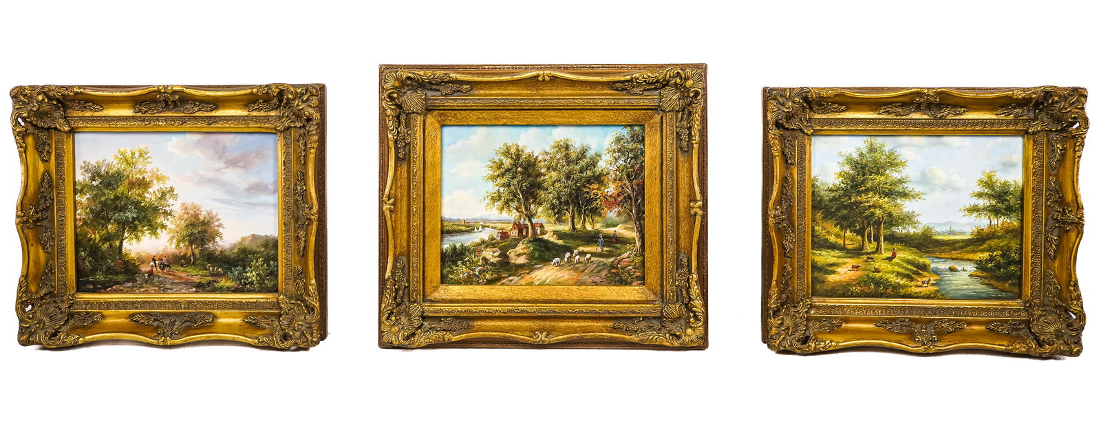 Three 20th c Paintings on Board (1 of 2)