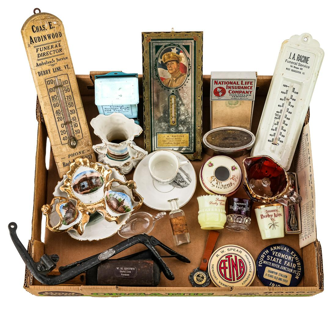 Collection of Vermont Advertising Items, China (1 of 2)