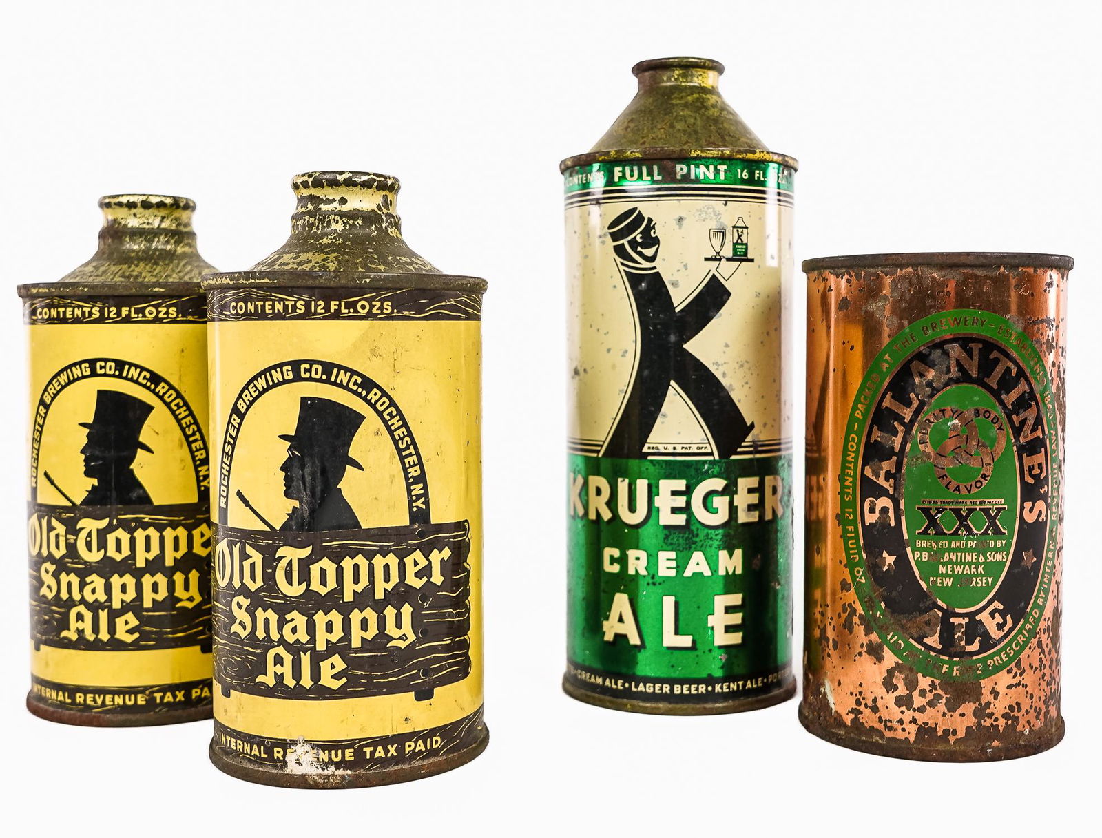 Old Topper and Kreuger Cone Topper Beer Cans (1 of 2)