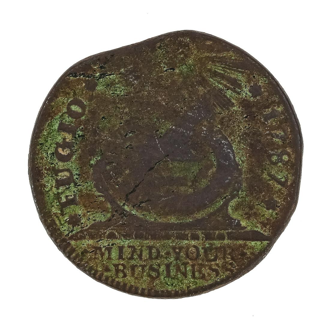 1787 US Fugio Cent: 1787 US Fugio cent, vg details, not graded