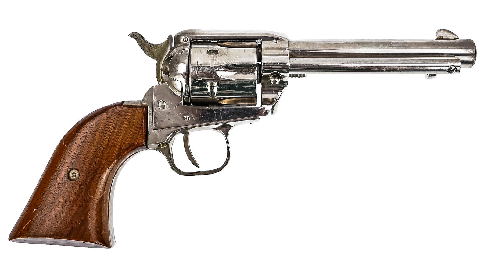 Colt Frontier Scout Single Action Revolver in .22LR: Colt Frontier Scout Single Action Revolver in .22 Long Rifle overall excellent condition. 4" barrel - THIS FIREARM REQUIRES A 4473 BACKGROUND CHECK OR FFL/C&R TRANSFER. PLEASE CHECK LOCAL LAWS PRIOR T