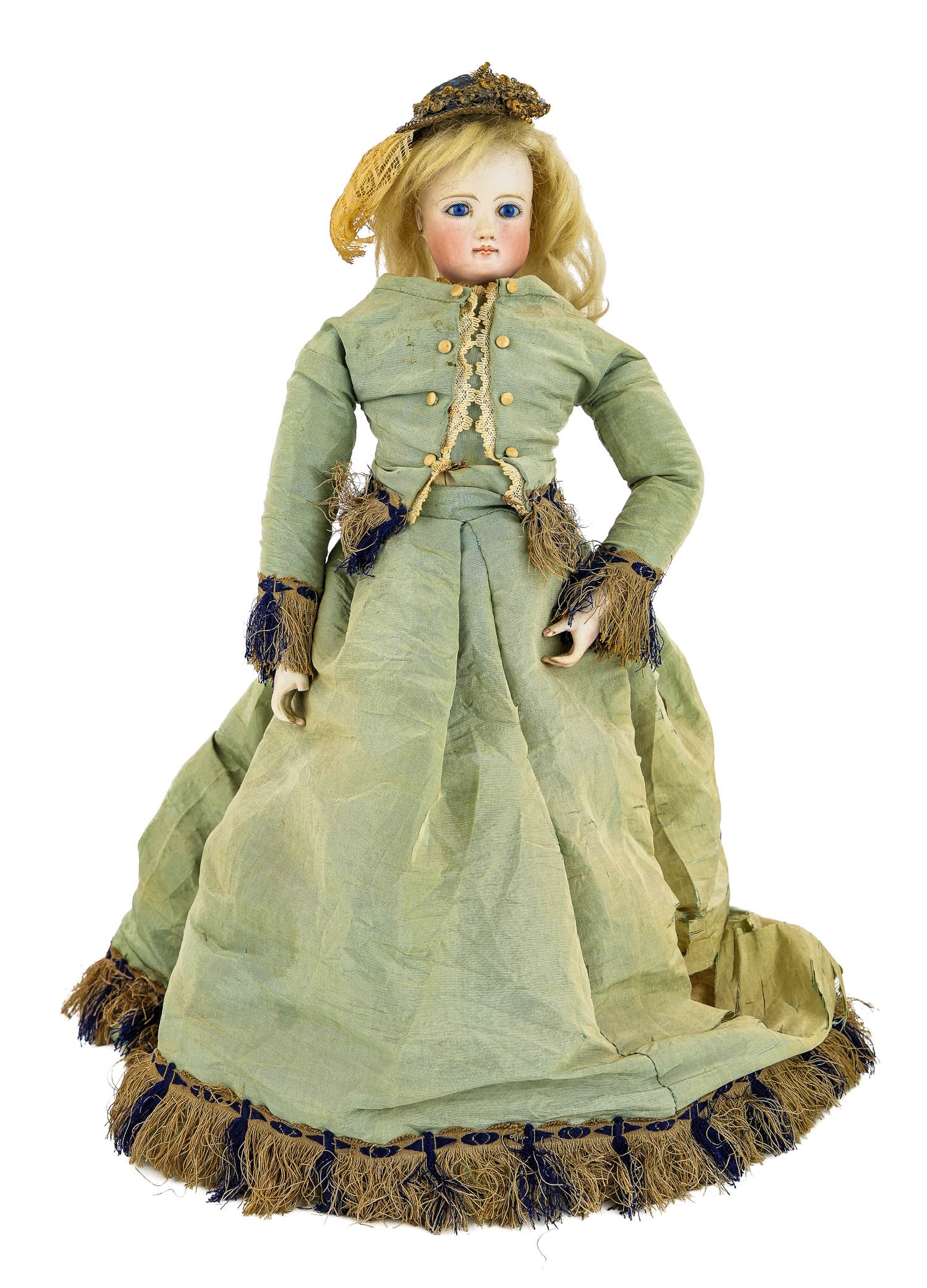 19th c French Fashion Doll with Twill Body (1 of 10)