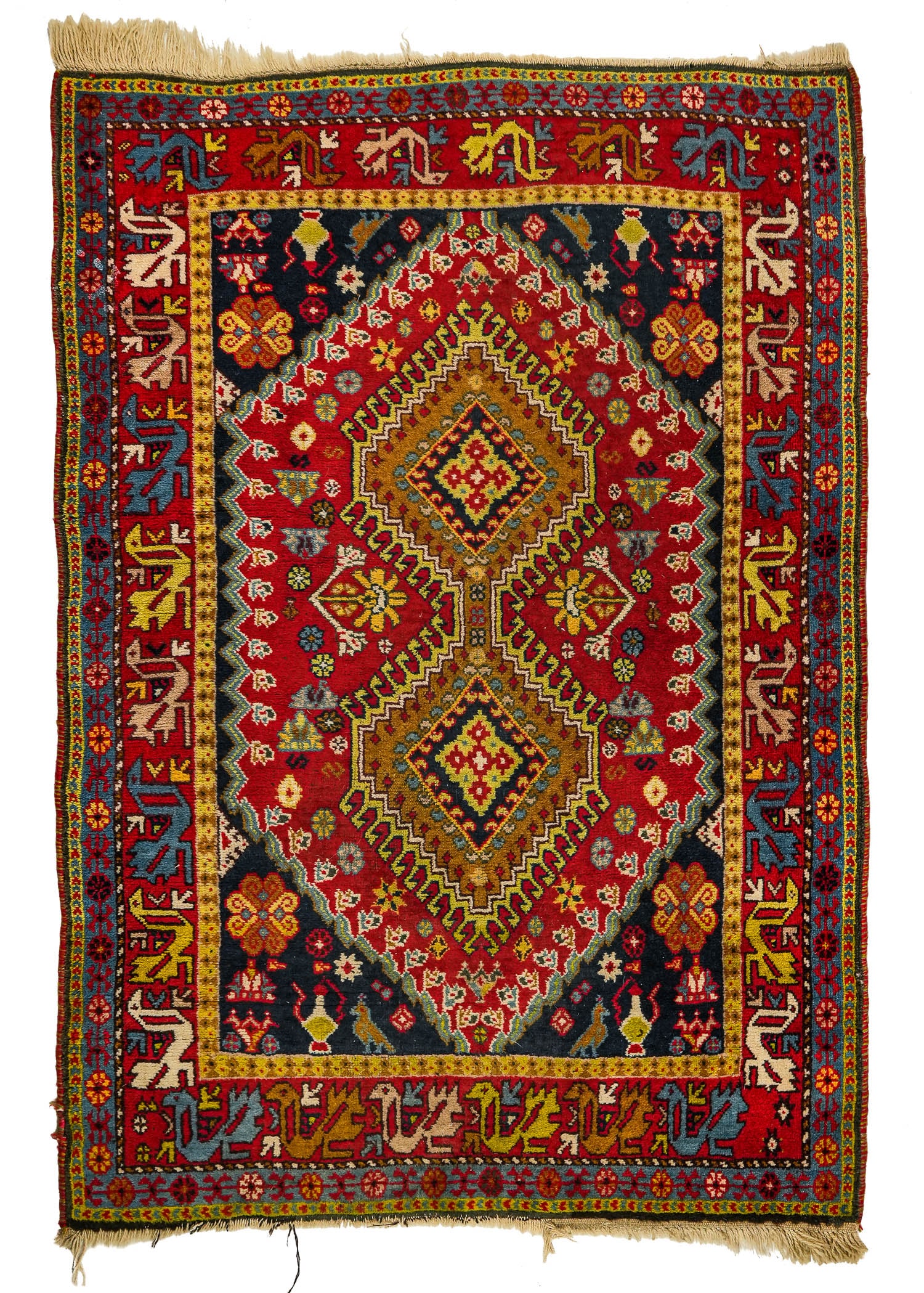Early 20th c Caucasian Kazak Area Rug (1 of 4)