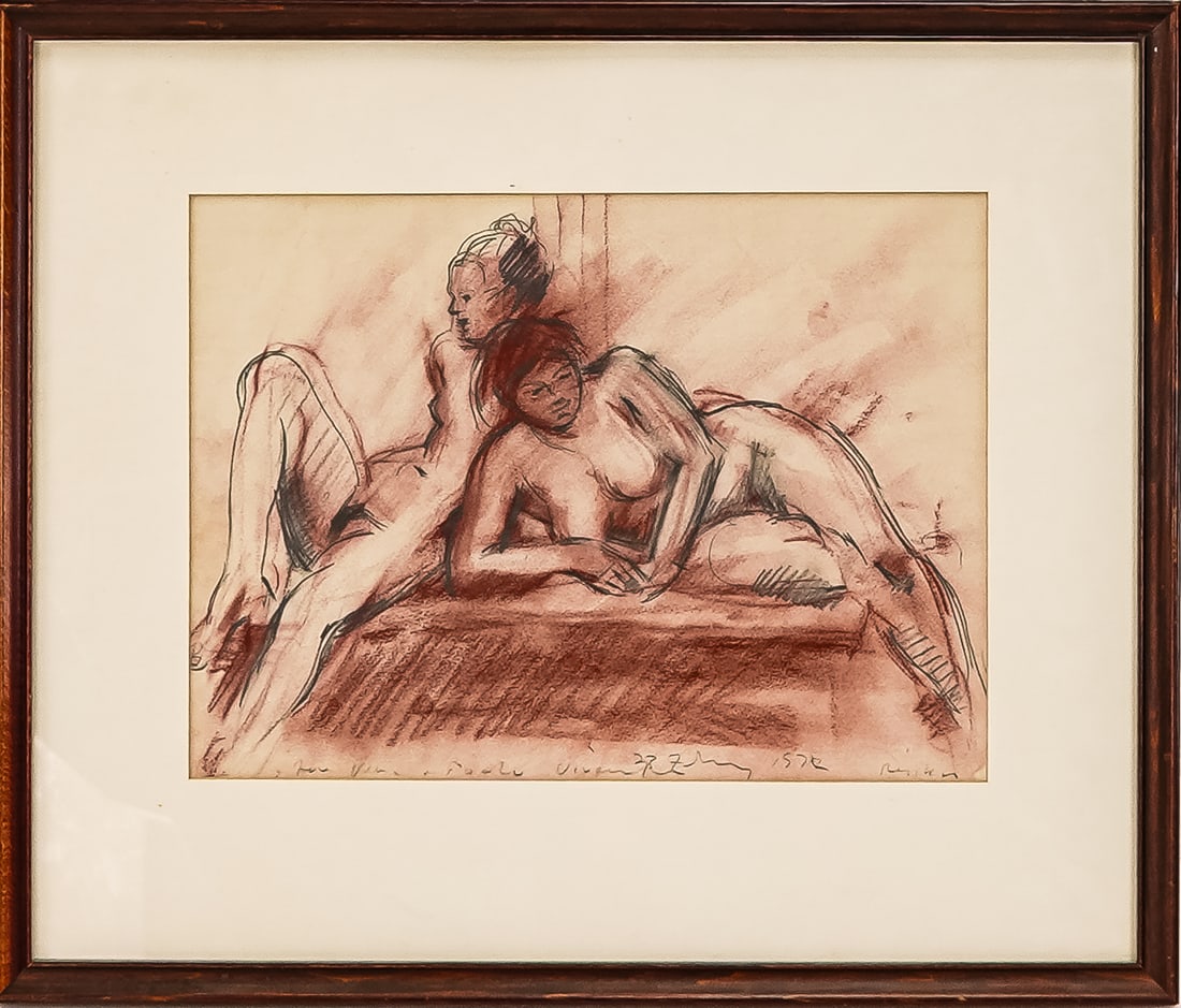 Paul Resika (AM 1928-) Two nudes (1 of 3)