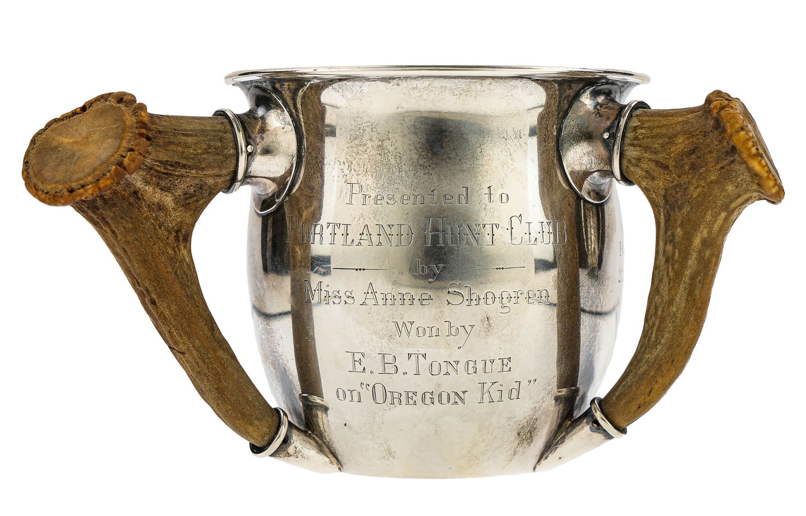 Gorham Horn Handled Sterling Trophy Cup (1 of 7)