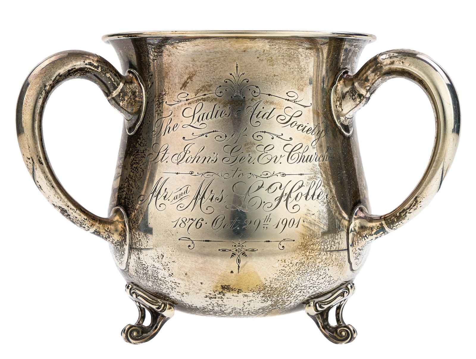 Gorham Sterling Triple Handled Trophy Cup (1 of 7)