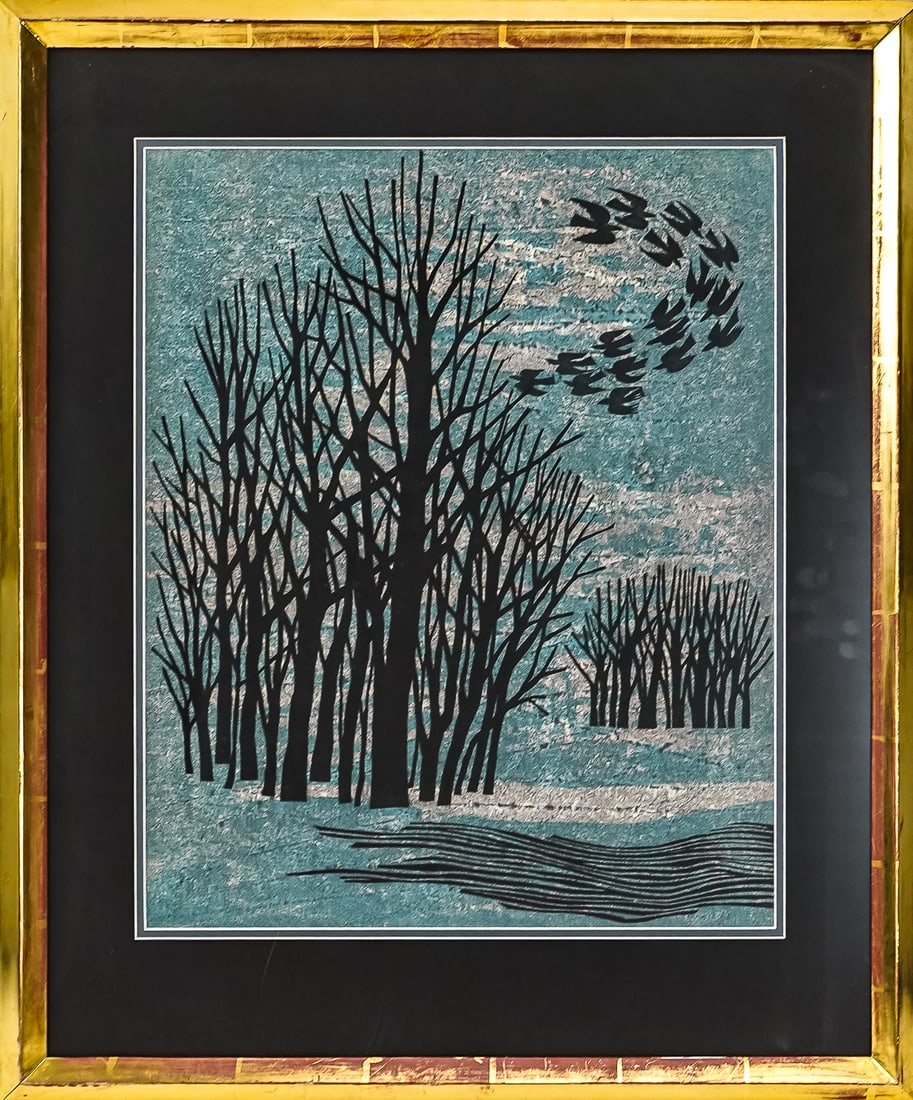Fumio Fujita (JP 1933-) Winter scene (1 of 4)