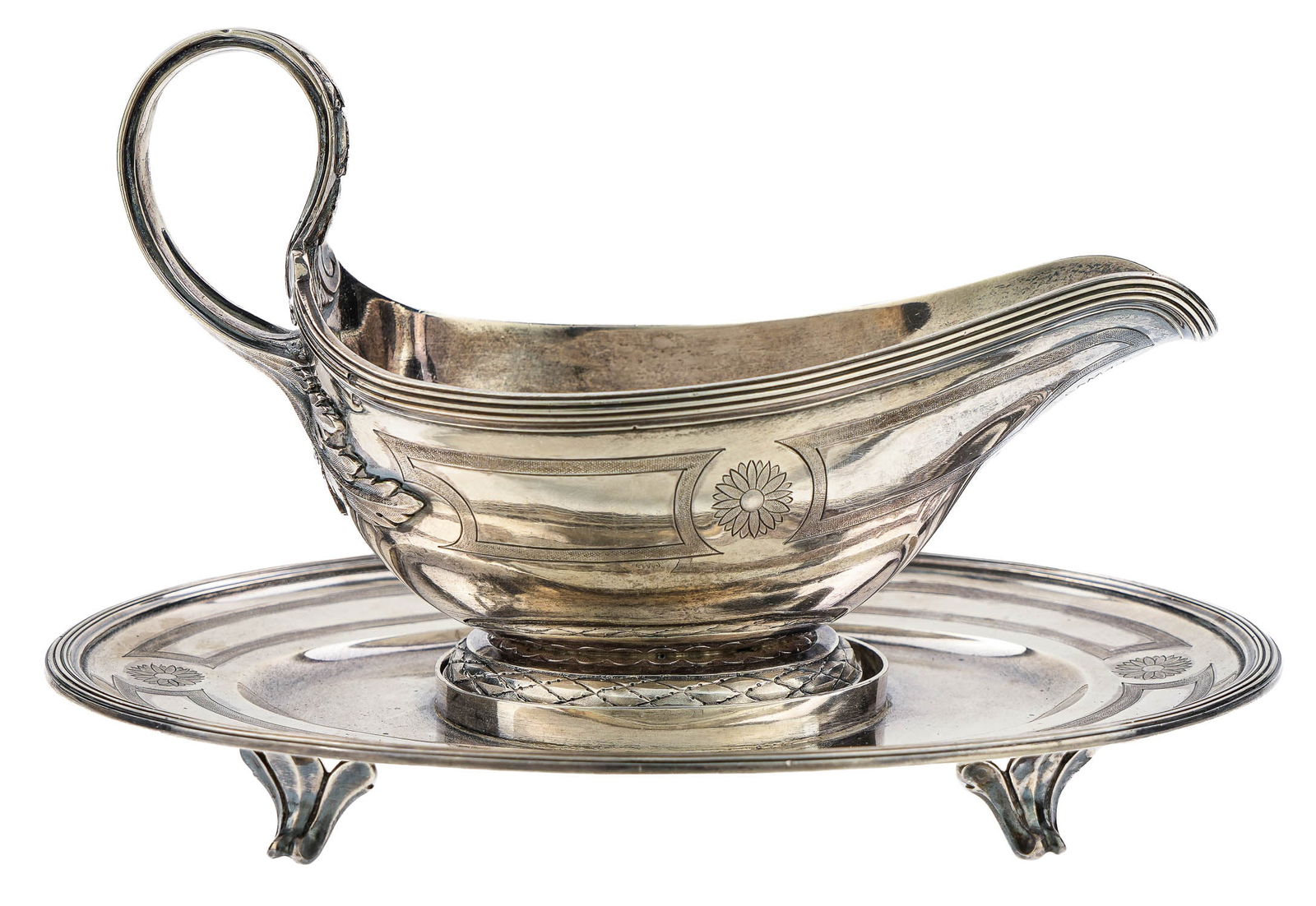 Alphonse Debain French Minerva Silver Sauce Boat (1 of 6)