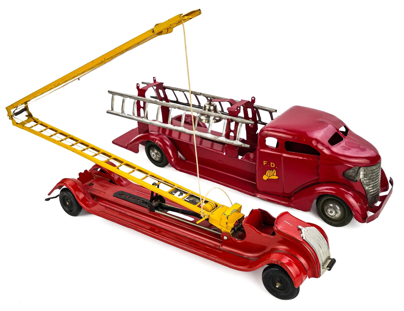Two Pressed Steel Fire Trucks (1 of 5)