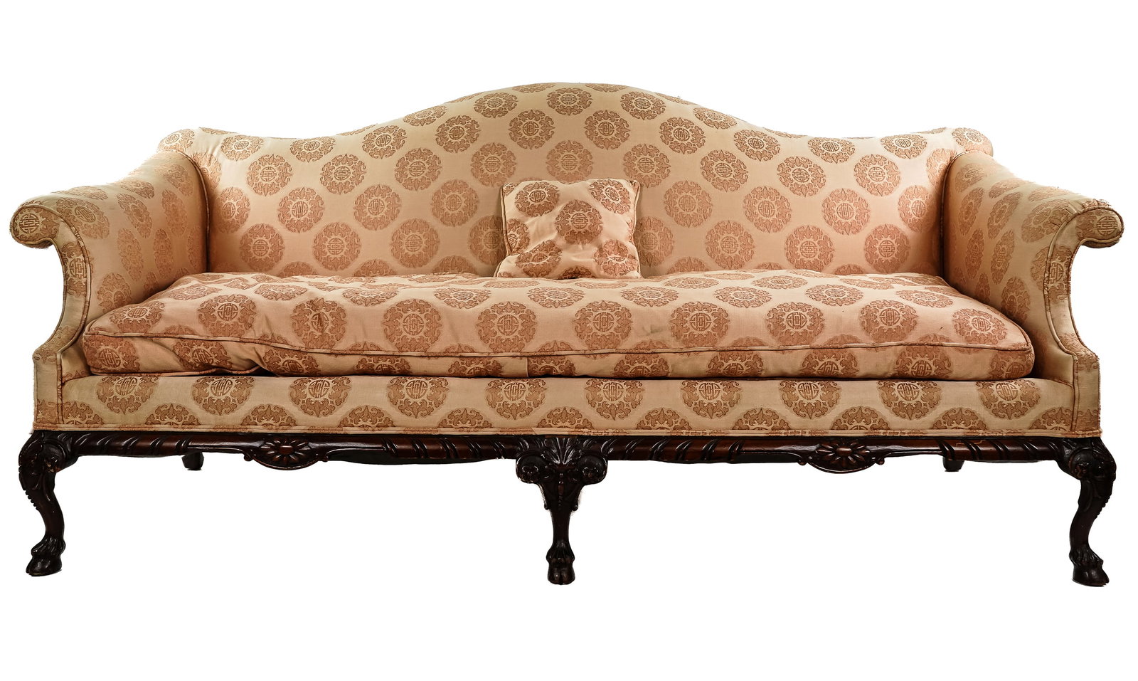 Chippendale style Camelback Sofa (1 of 3)