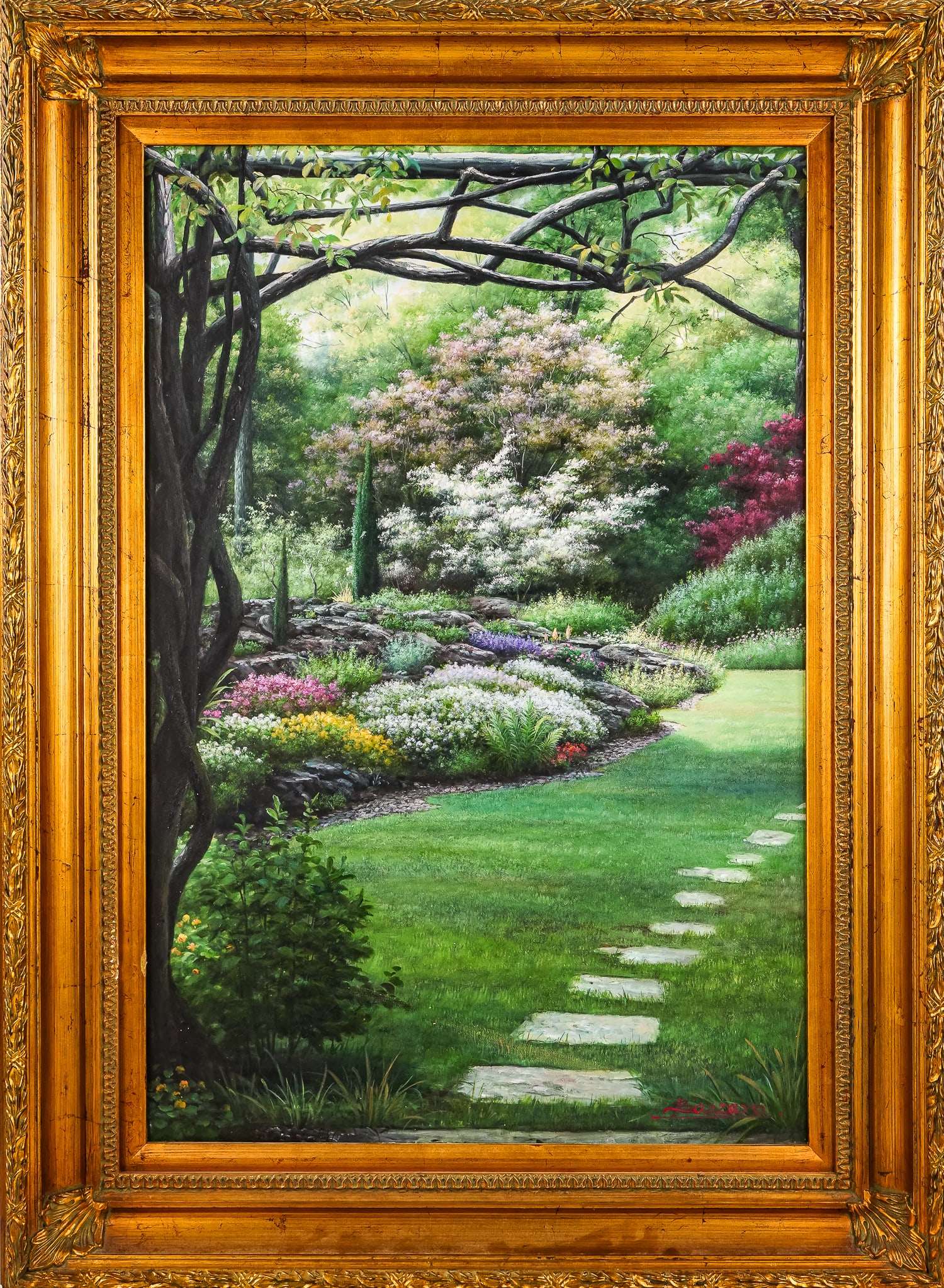 Contemporary Oil on canvas signed Bazzaro (1 of 4)