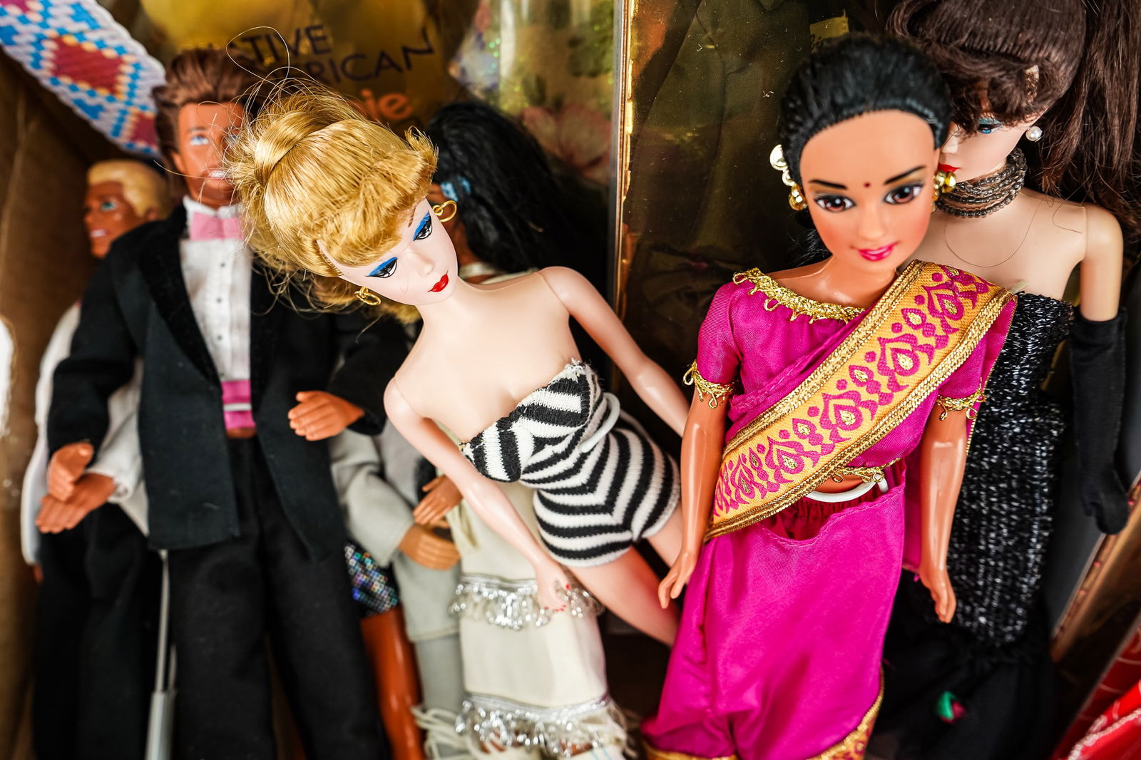 Commemorative Mattel Barbie Dolls, Some MIB (1 of 4)