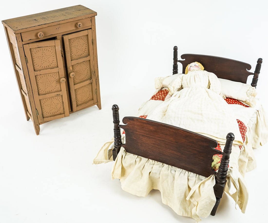 Doll Bed and Doll Pie Safe (1 of 2)