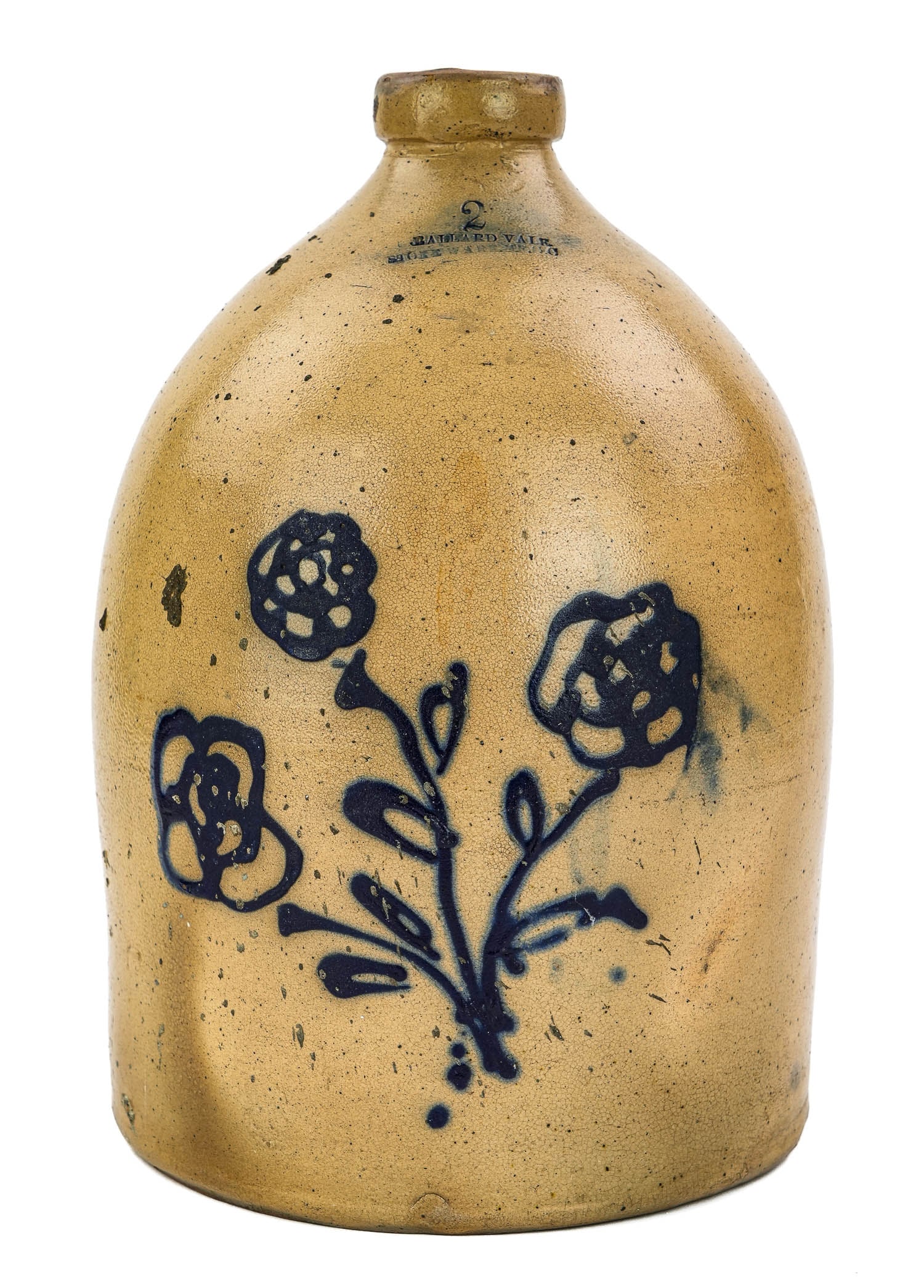 Ballard Vale Blue Decorated Stoneware Jug (1 of 6)