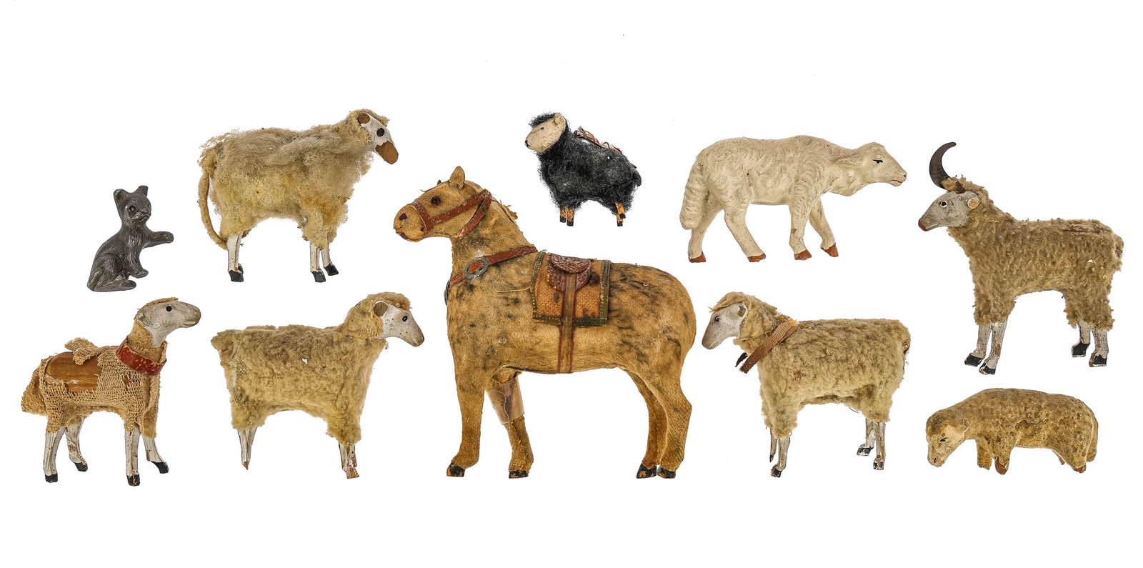 10 Various 19th c Miniature Animals (1 of 3)