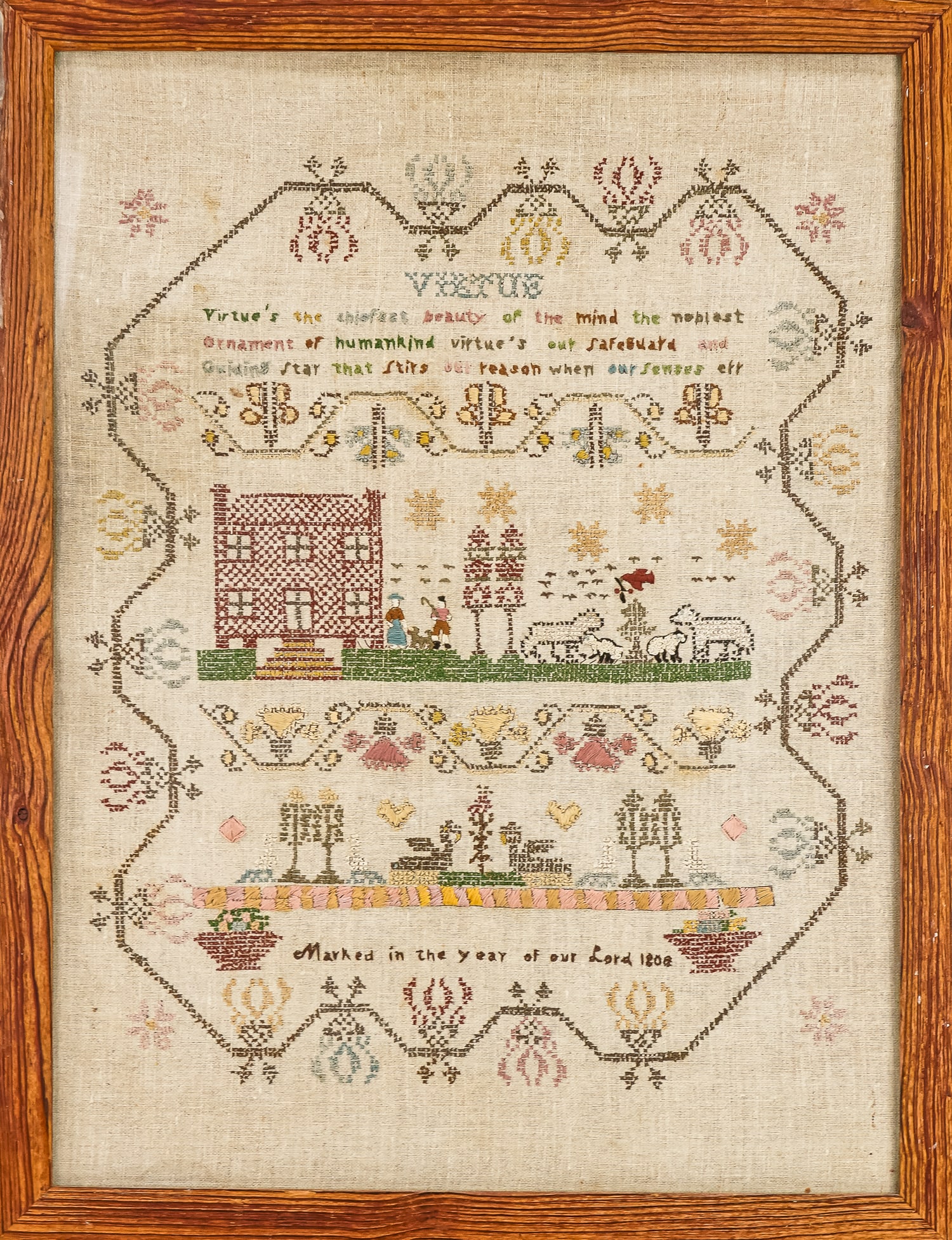Fine Needlepoint Sampler (1 of 3)