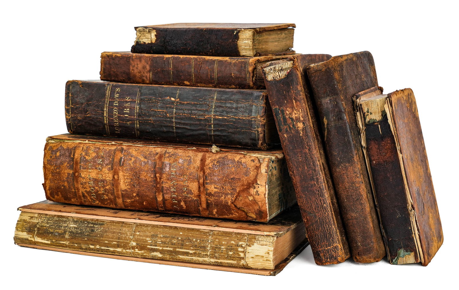 Early Leather Bound Books (1 of 6)