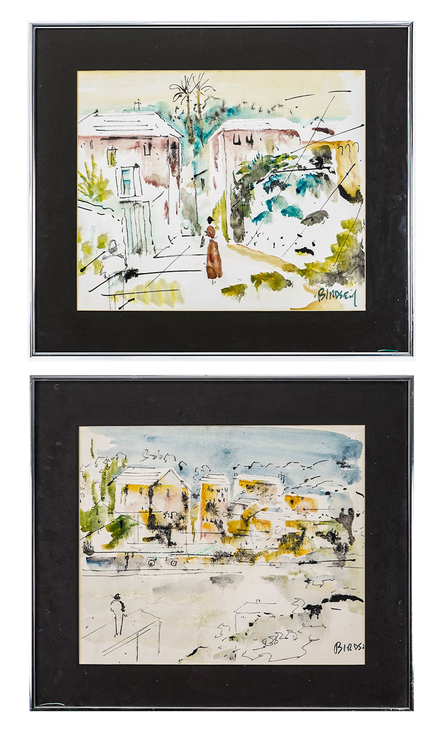 Alfred Birdseye (AM/BH 1912-1996) Two Watercolors (1 of 5)