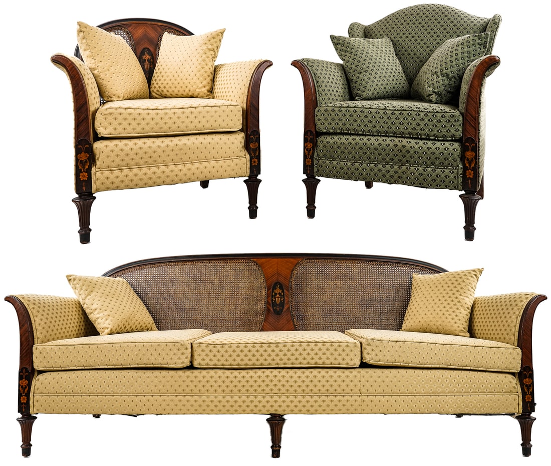 Circa 1930 Art Nouveau Parlor Suite (1 of 3)