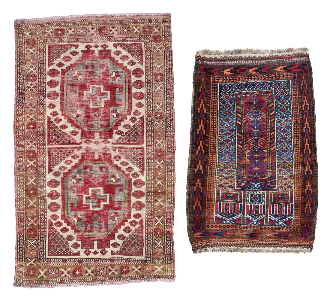 Mid 20th c Persian Prayer Rug, Caucasian Rug (1 of 3)