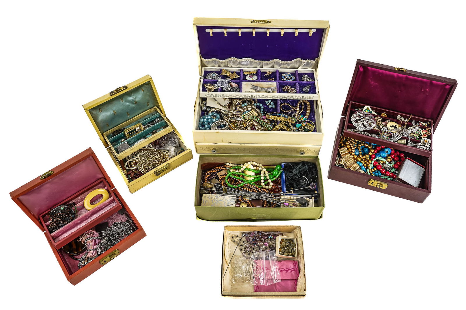 Large Lot of Vintage Costume Jewelry (1 of 1)