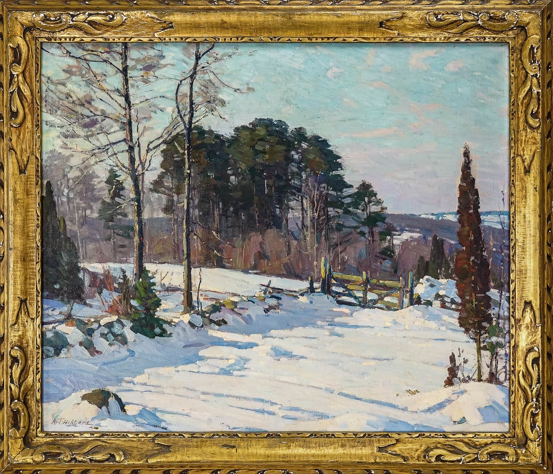 Aldro T Hibbard (VT 1886-1972) Winter Landscape (1 of 5)