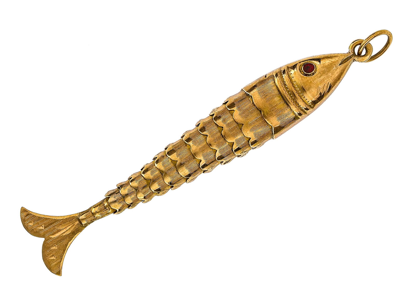 14k Yellow Gold Fish Pendant (1 of 4)